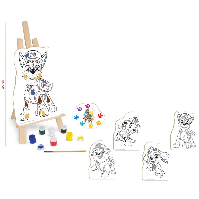 Kit de Pintura Patrulha Canina Nig Jogo De Colorir Infantil Tintas