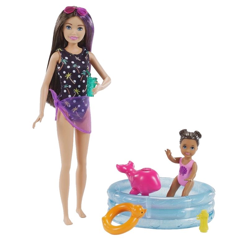 Compre Conjunto de roupas de natação rosa para barbie, conjunto de roupas  para boneca barbie, sapatos de biquíni, bolsa respiradora, acessórios de  bonecas 1/6, brinquedos infantis