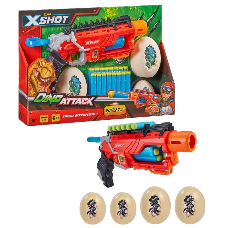 Lançador X-Shot Dino Attack - Dino Striker - Candide - MP Brinquedos