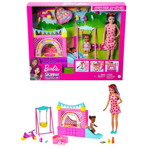 HHB67---Playset-Barbie-com-Bonecas---Pula-Pula---Skipper