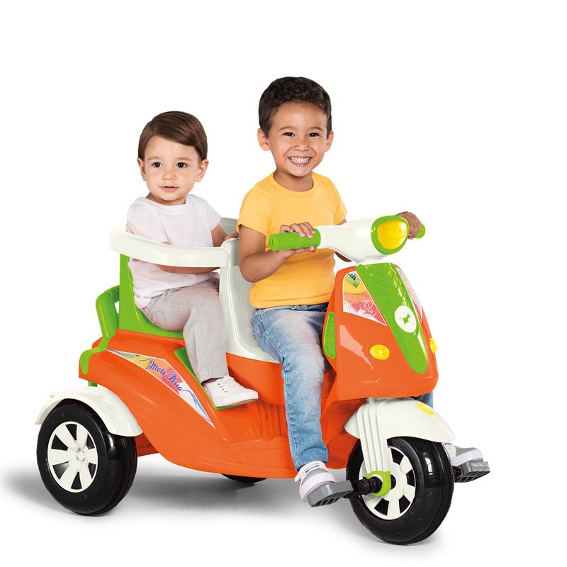 Triciclo Infantil com Empurrador Lelecita Azul - Calesita
