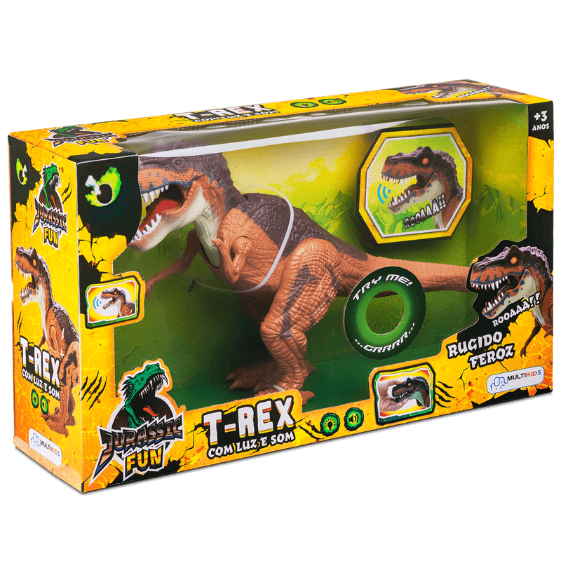 Brinquedo Infantil Dinossauro T-Rex com Som Jurassic Fun Junior (3+) -  Multikids Baby - bebefacilMobile