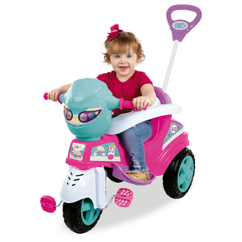 Carro de Passeio Triciclo Infantil Moto Duo Calesita