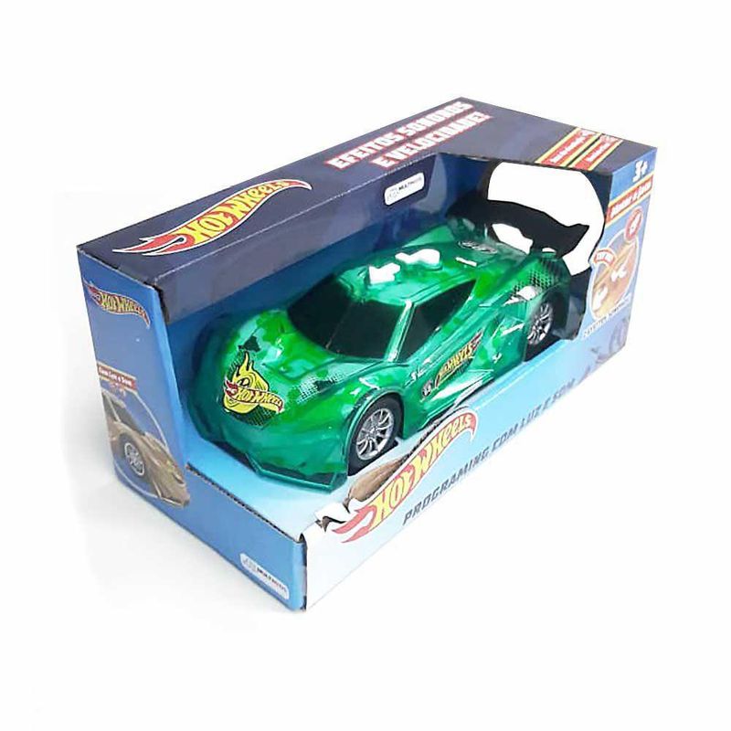 Carro Hot Wheels Programing com Luz e Som - Motor a Jato - Verde -  Multikids - superlegalbrinquedos