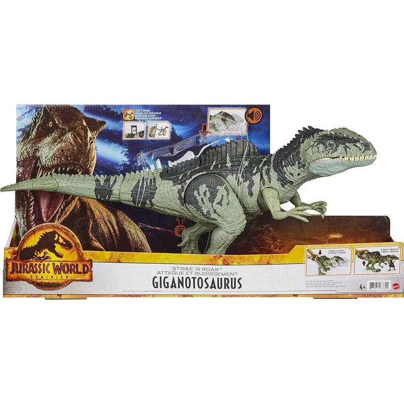 Dinossauro Articulado Giganotosaurus Striken Roar Jurassic World Dominion 55 Cm 4633