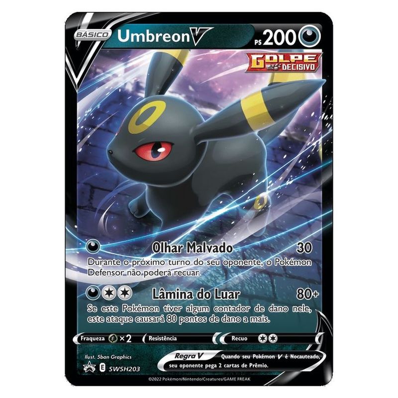 Lata Pokémon TCG - Heróis V - Umbreon V - Copag - superlegalbrinquedos