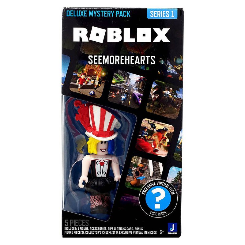 Mini Figura Articulada - Roblox - Seemorehearts - Deluxe Mystery Pack - 7  cm - Sunny - superlegalbrinquedos