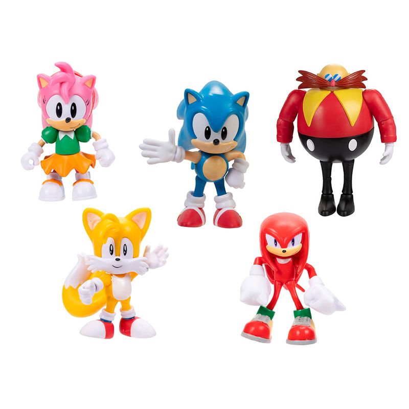 Conjunto de 5 Mini Figuras - Sonic - The Hedgehog - Clássicas - Candide -  superlegalbrinquedos