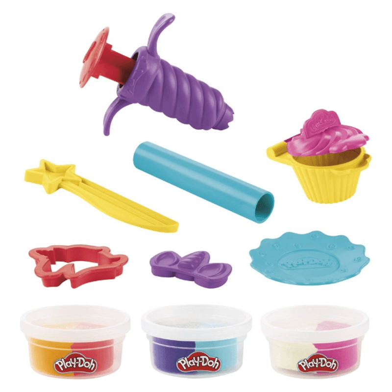 Massa de Modelar - Play-Doh Kitchen - Cupcakes Coloridos - Hasbro