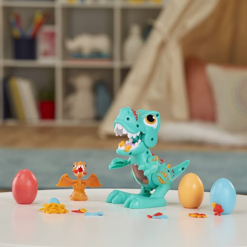 Play-Doh, Massinha Dino Crew Rex, Verde, Laranja e Vermelho :  : Brinquedos e Jogos