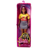 HBV13---Boneca-Barbie-Fashionista-com-Estojo---Top-Flames-e-Saia-Xadrez---Negra--2