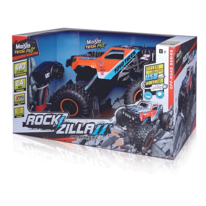 Carrinho de Controle Remoto - Rockzilla II Pro Series - Tech - 40cm -  Maisto - superlegalbrinquedos