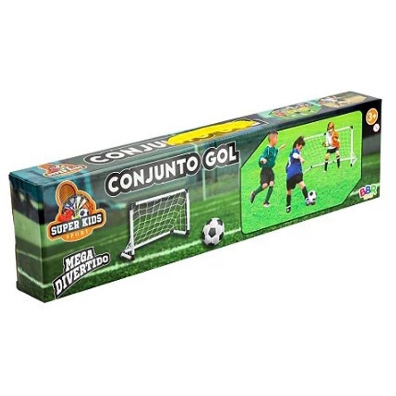 Golzinho Brinquedo Futebol Infantil Jogo Bola Rede 2 Traves