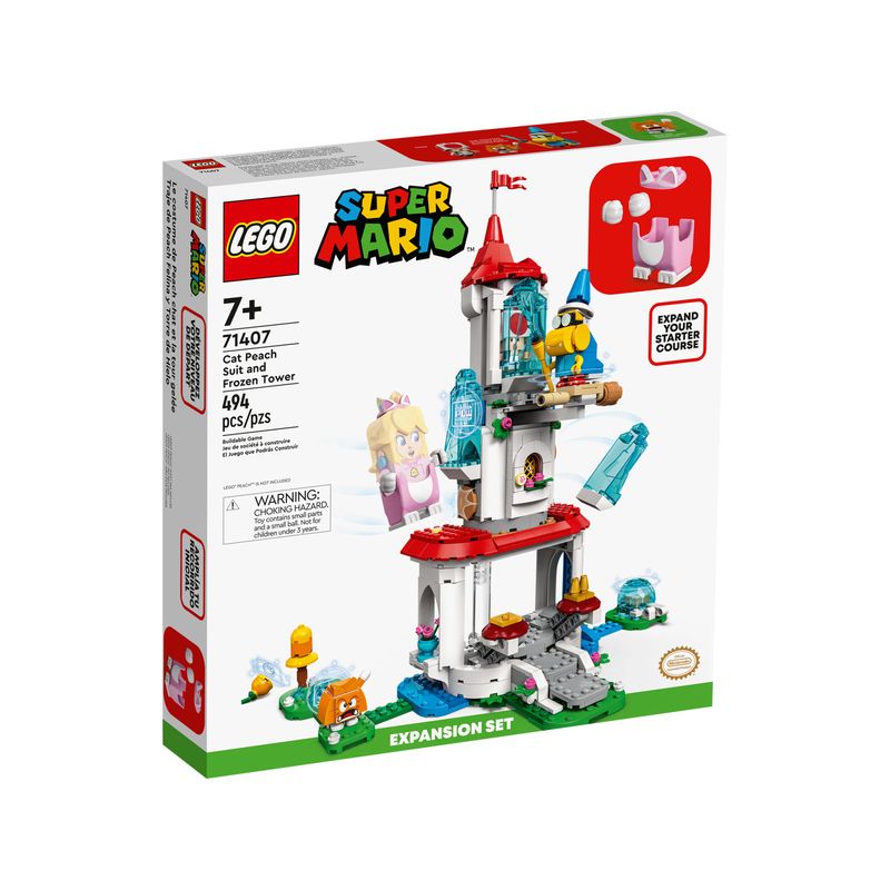 1-LEGO-Super-Mario---Pacote-de-Expansao-Traje-Peach-Gata-e-Torre-Gelada---71407