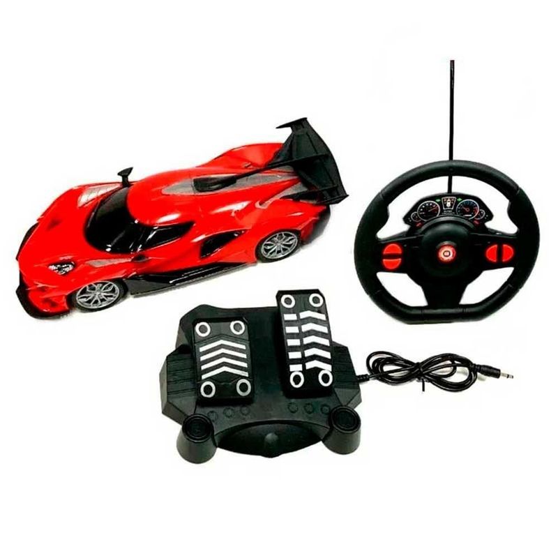 1-Carrinho-de-Controle-Remoto---Thunder-Vermelho---Racing-Control---27cm--116---Multikids