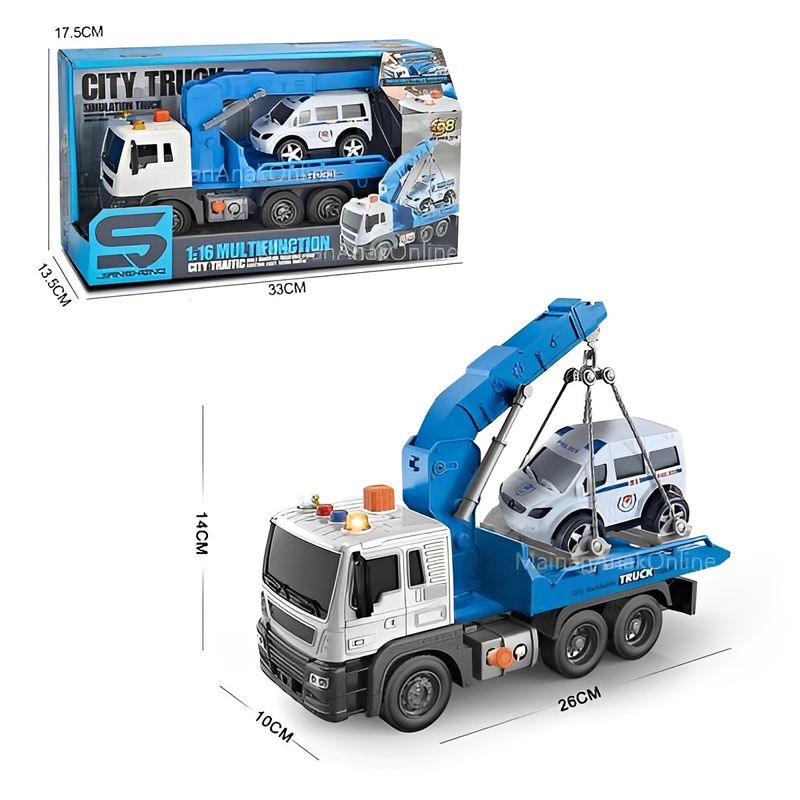 Caminhão De Guincho Brinquedo Infantil Action Toys Altimar - Compre Agora -  Feira da Madrugada SP