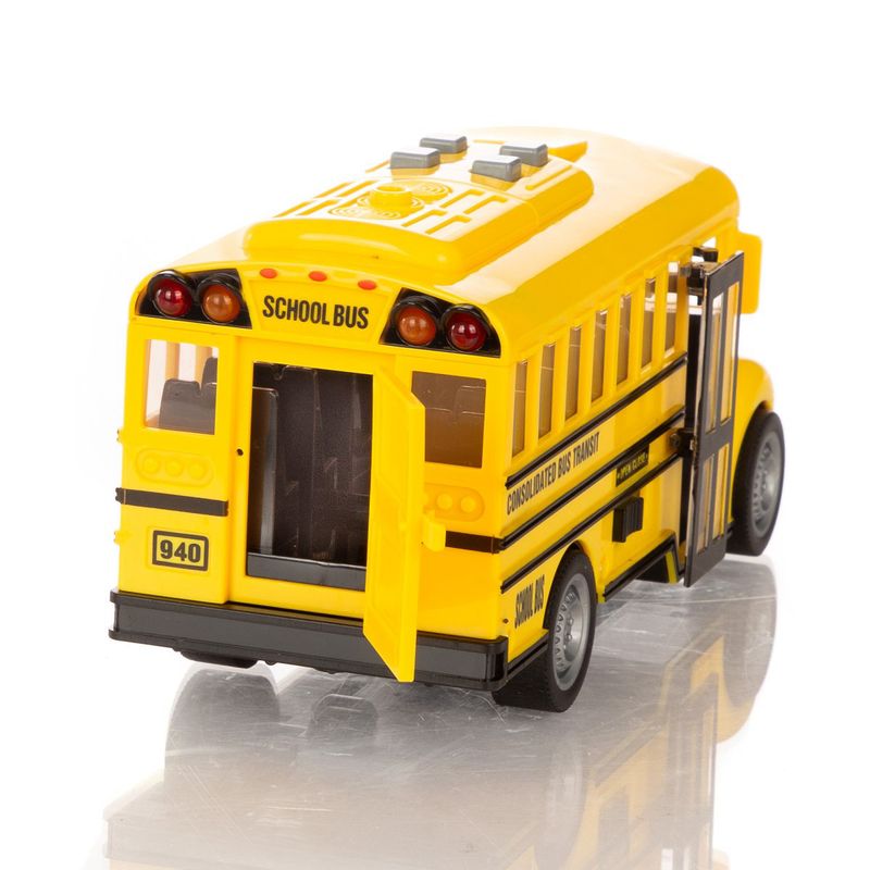 1 Jogo) Ônibus escolar das crianças Ônibus Polícia Ônibus Escolar