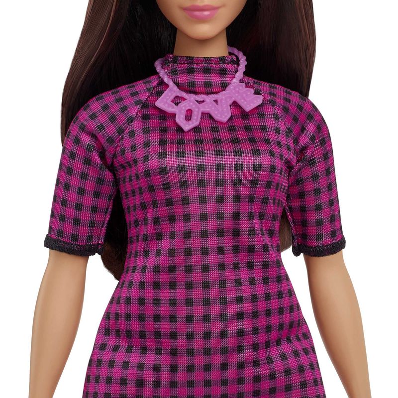 Vestido xadrez filme Barbie para meninas, vestido xadrez infantil