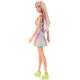 Boneca-Barbie-Fashionista-com-Estojo---Loira-com-Mecha-Rosa---Vestido-Colorido---190---Mattel-4