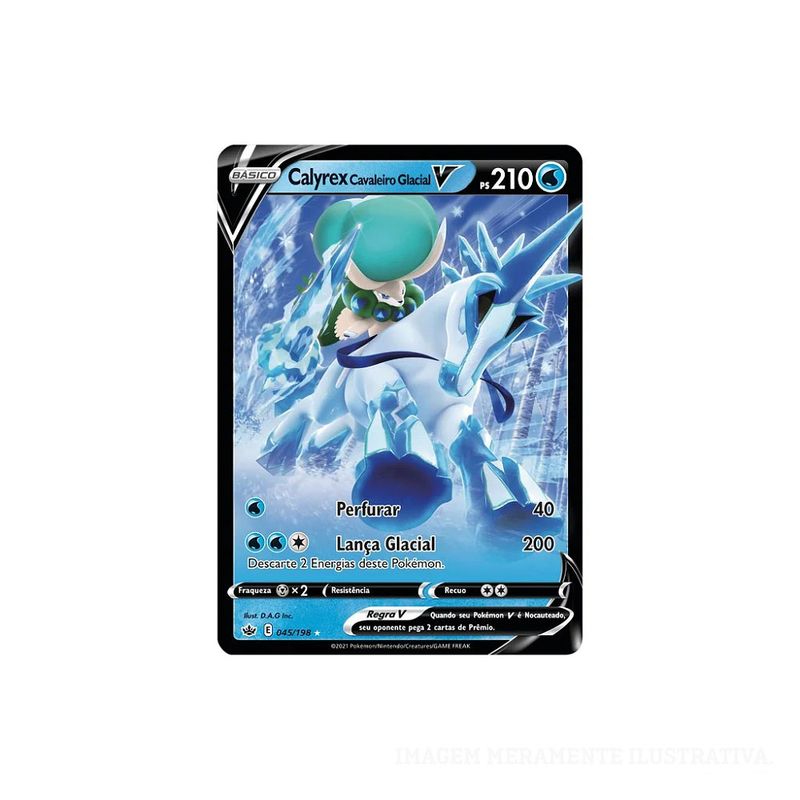 Box de Cartas Pokémon - Calyrex Vmax - Batalha de Liga Pokémon