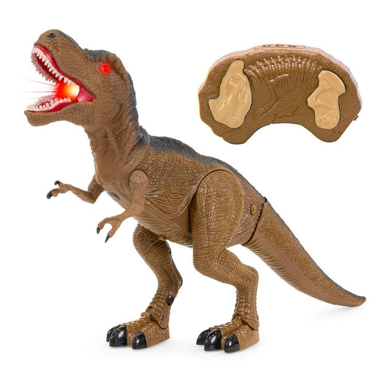 Dinossauro Articulado de Controle Remoto - Tiranossauro Rex - Com Luz e Som  - Dinosaur Planet - 53 cm - Yes Toys - superlegalbrinquedos