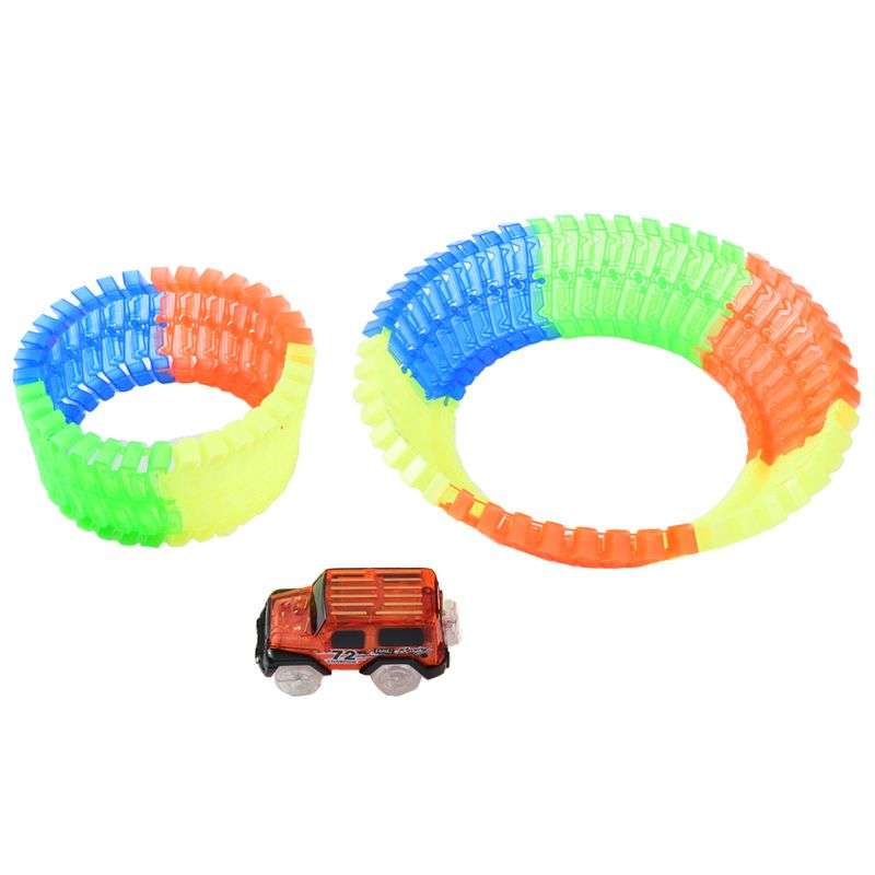 Pista Carrinho Brinquedo Neon Looping Brilha No Escuro Pk005