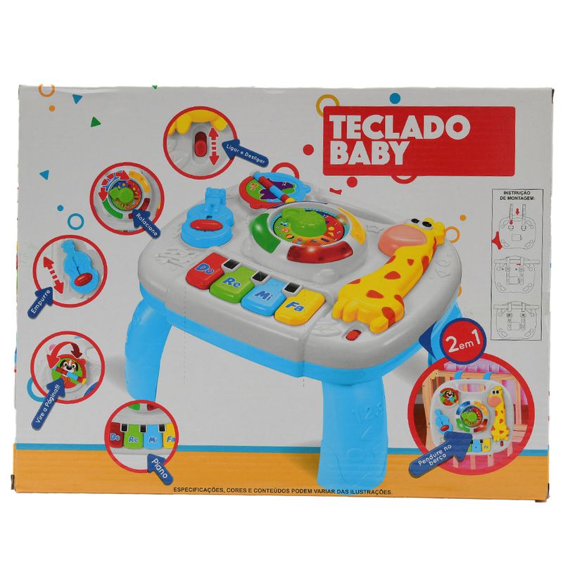 Brinquedo Didático Infantil Teclado Musical Jr Toys Doce Lar