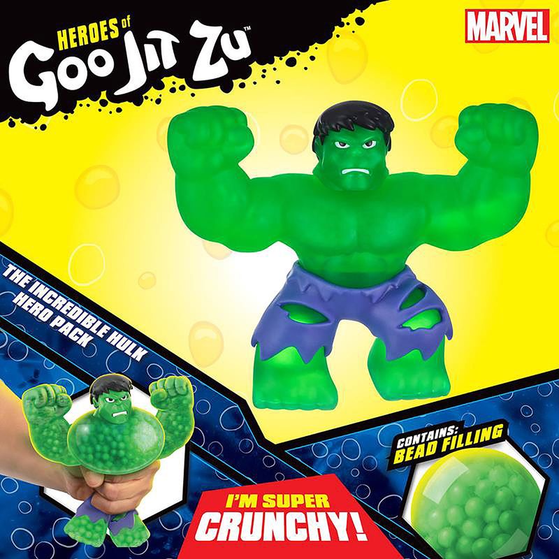 Goo Jit Zu Boneco Elástico que Estica Hulk Marvel Sunny na Tyzu Toys