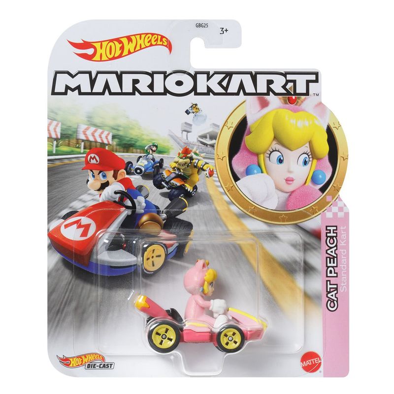 GRN13---Carrinho-Hot-Wheels---Cat-Peach---Mario-Kart---Standart-Kart---164---Mattel-1