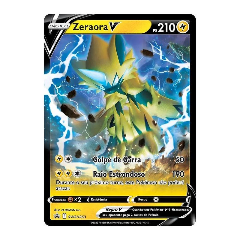 Jogo de Cartas Pokémon - Batalha V - Zeraora V - Copag