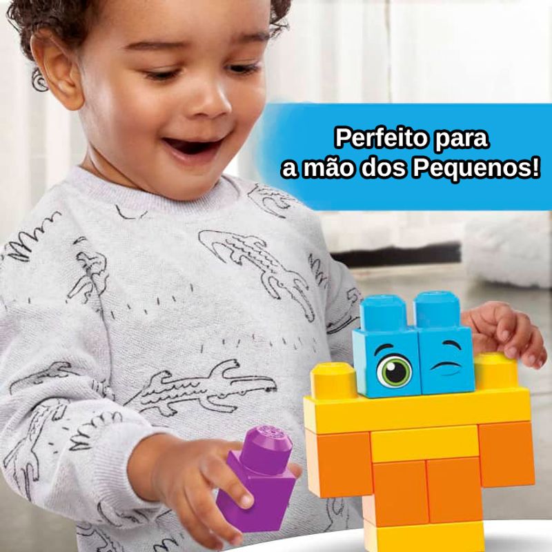 Blocos de Montar - Mega Bloks - Sacola com 80 Peças - Azul - Fisher-Price