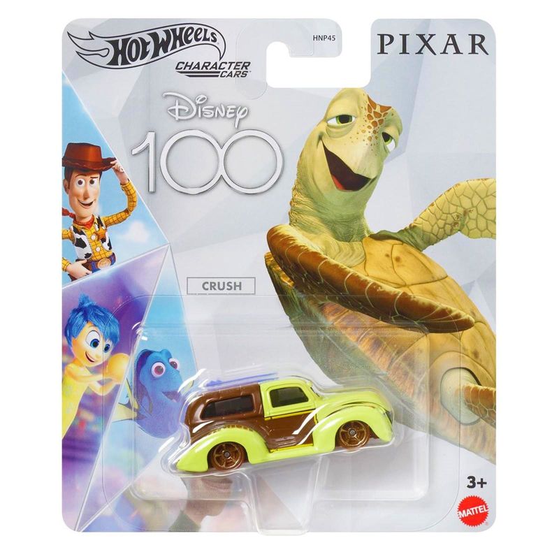 Carrinho Hot Wheels - Crush - Pixar - Disney 100 Anos - 1:64