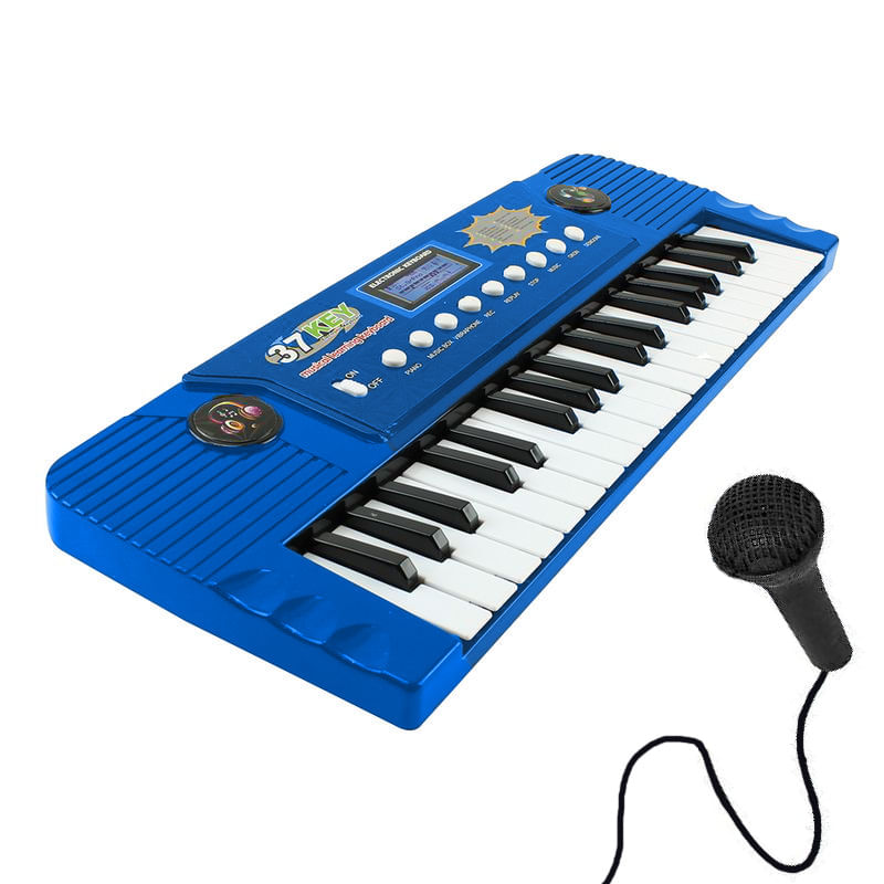 Teclado Infantil com Microfone - Mega Star - Componha sua Música