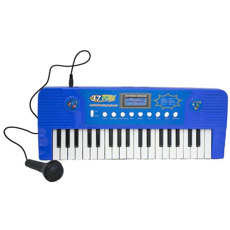 Microfone e teclado infantil