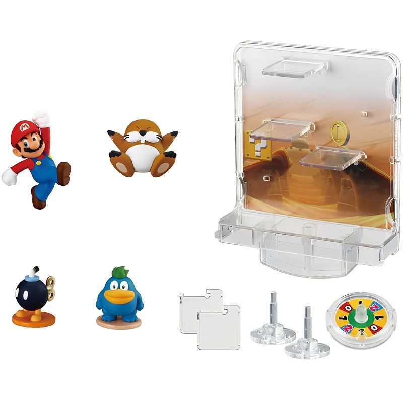 Conjunto De Mini Figuras - Super Mario - Jogo Do Equilíbrio - Palco Do  Deserto - Epoch