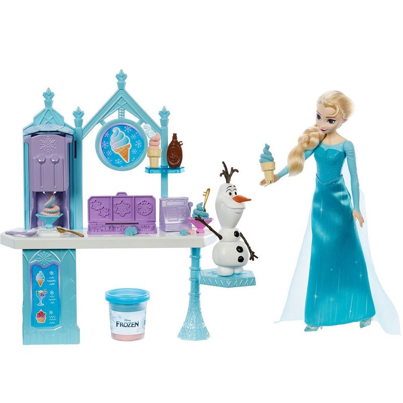 Playset com Boneca - Carrinho de Doces da Elsa e do Olaf - Frozen - Disney  - Mattel - superlegalbrinquedos