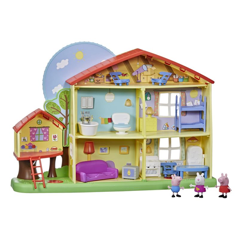 Casa Da Peppa Pig, 6 Figuras, Desenho E Pintura, Luppa.