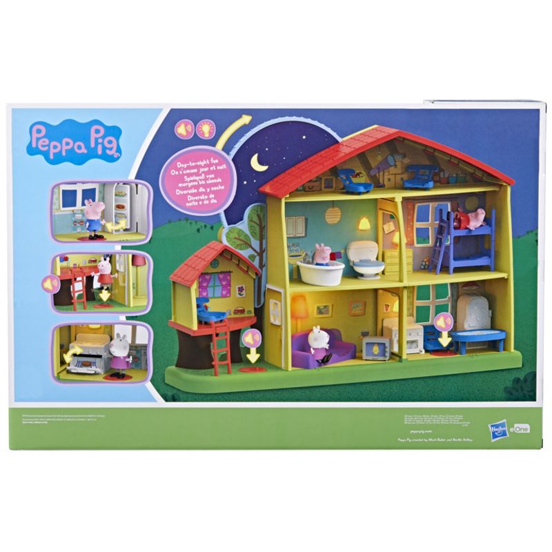 Casa da Peppa com Figuras - Diversão Noite e Dia - Com Som e Luz - Hasbro -  superlegalbrinquedos