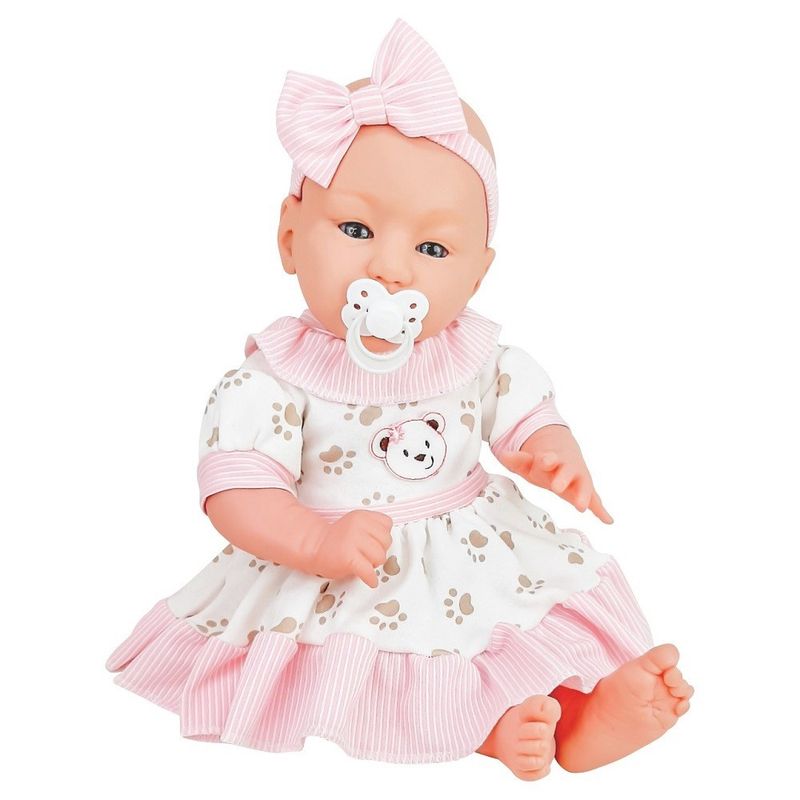 Boneca Bebê Reborn - Menina - Rosa - 39 cm - Brink Model -  superlegalbrinquedos