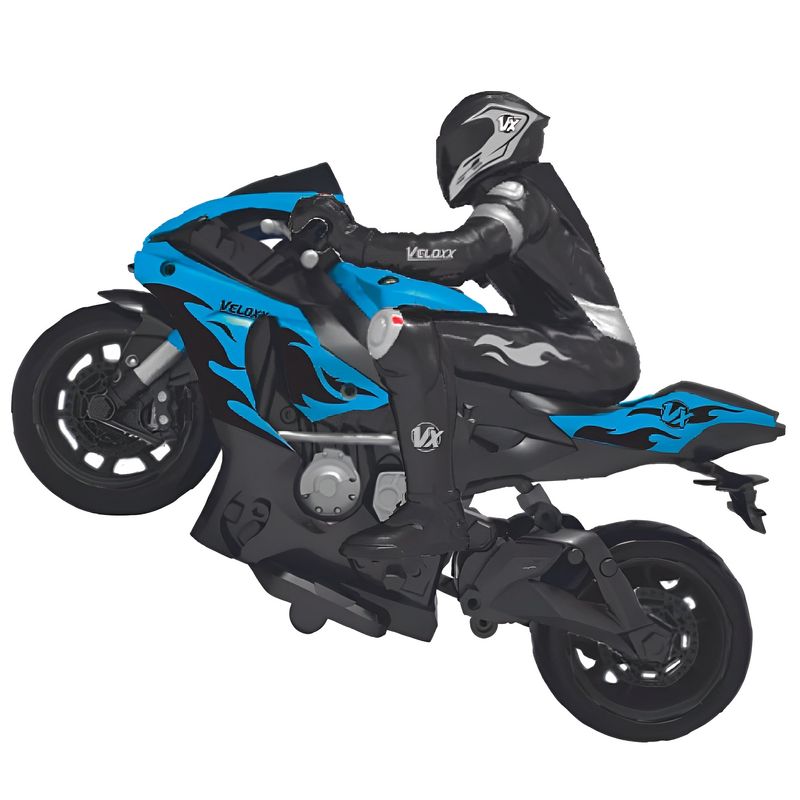 Moto De Corrida Esporte Controle Remoto Infantil 360 Grau Cor Azul