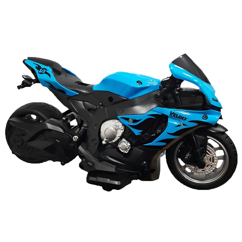 Moto De Corrida Esporte Controle Remoto Infantil 360 Grau Cor Azul