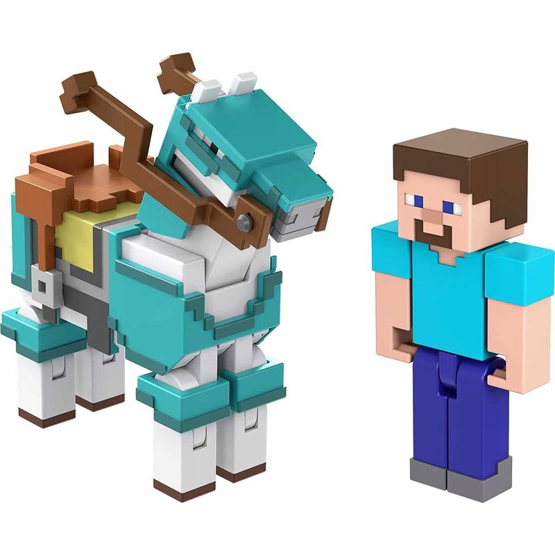 Kit Bonecos MineCraft Super Heróis 6 Figuras de Ação 7 cm Articuláveis  Diversão da Criança