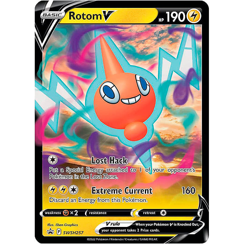 Lata Pokémon TCG - Rotom V - Potencial Oculto - Copag