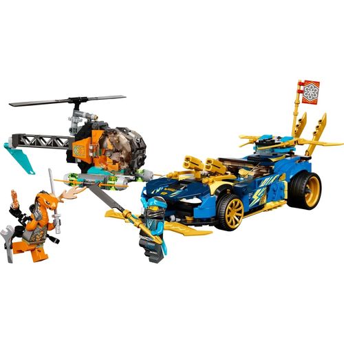 2-LEGO-Ninjago---Carro-de-Corrida-EVO-do-Jay-e-da-Nya---71776