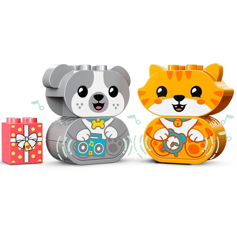 Lego Duplo 10977 - Meu Primeiro Cachorrinho e Gatinho Com Sons