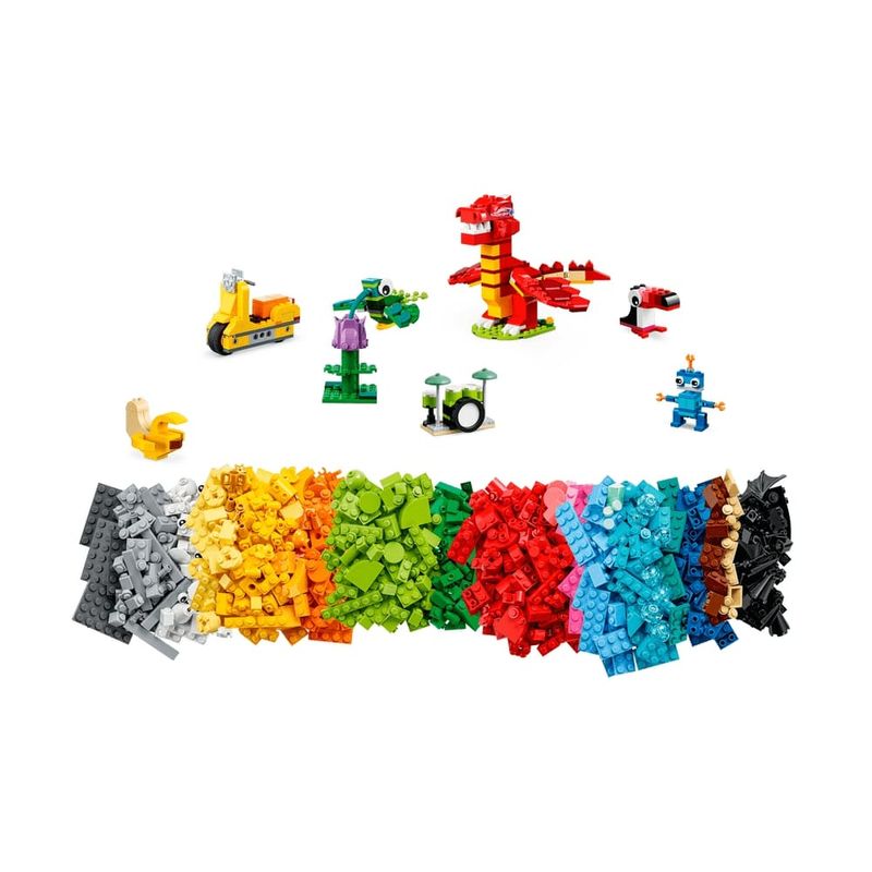 LEGO - Jogo de construção LEGO Classic Tijolos aos Montes, carro, casa,  papagaio, flores e mais, 11030, LEGO OUTRAS LINHAS