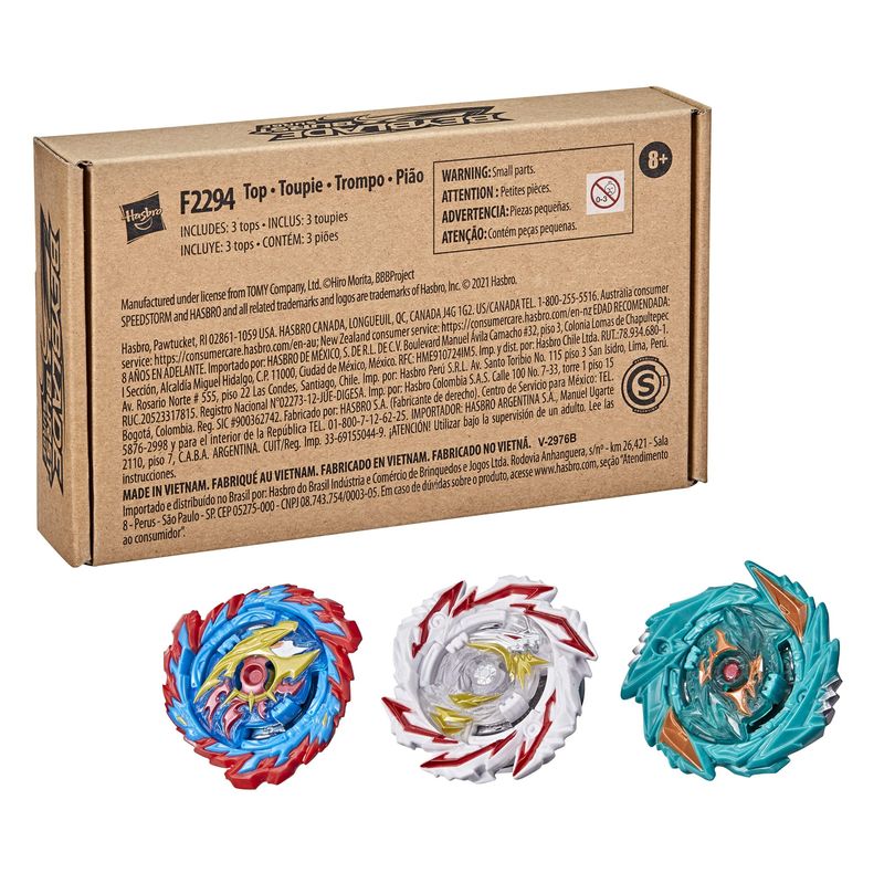 Kit 3 Piões De Batalha - BeyBlade Burst - Surge Speedstorm