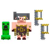 Conjunto-de-Figuras-Articuladas---Creeper-Vs.-Piglin-Bruiser---Minecraft---Legends---Mattel-1