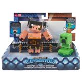 Conjunto-de-Figuras-Articuladas---Creeper-Vs.-Piglin-Bruiser---Minecraft---Legends---Mattel-2