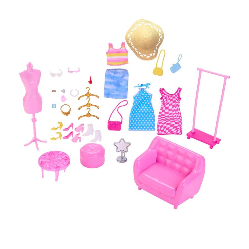 Playset Barbie com Boneca - Closet de Moda - Barbie O Filme